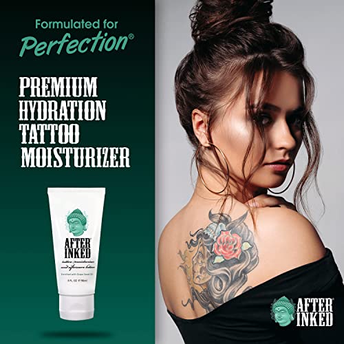 After-Inked-Tattoo-Moisturizer-Aftercare-Lotion-MADE-IN-USA-Vegan-Tattoo-Aftercare-Cream-Enriched-with-Grape-Seed-Oil-Tattoo-Balm-Tattoo-Kit-Essentials-3-Fluid-Ounce-Tube-1-Pack