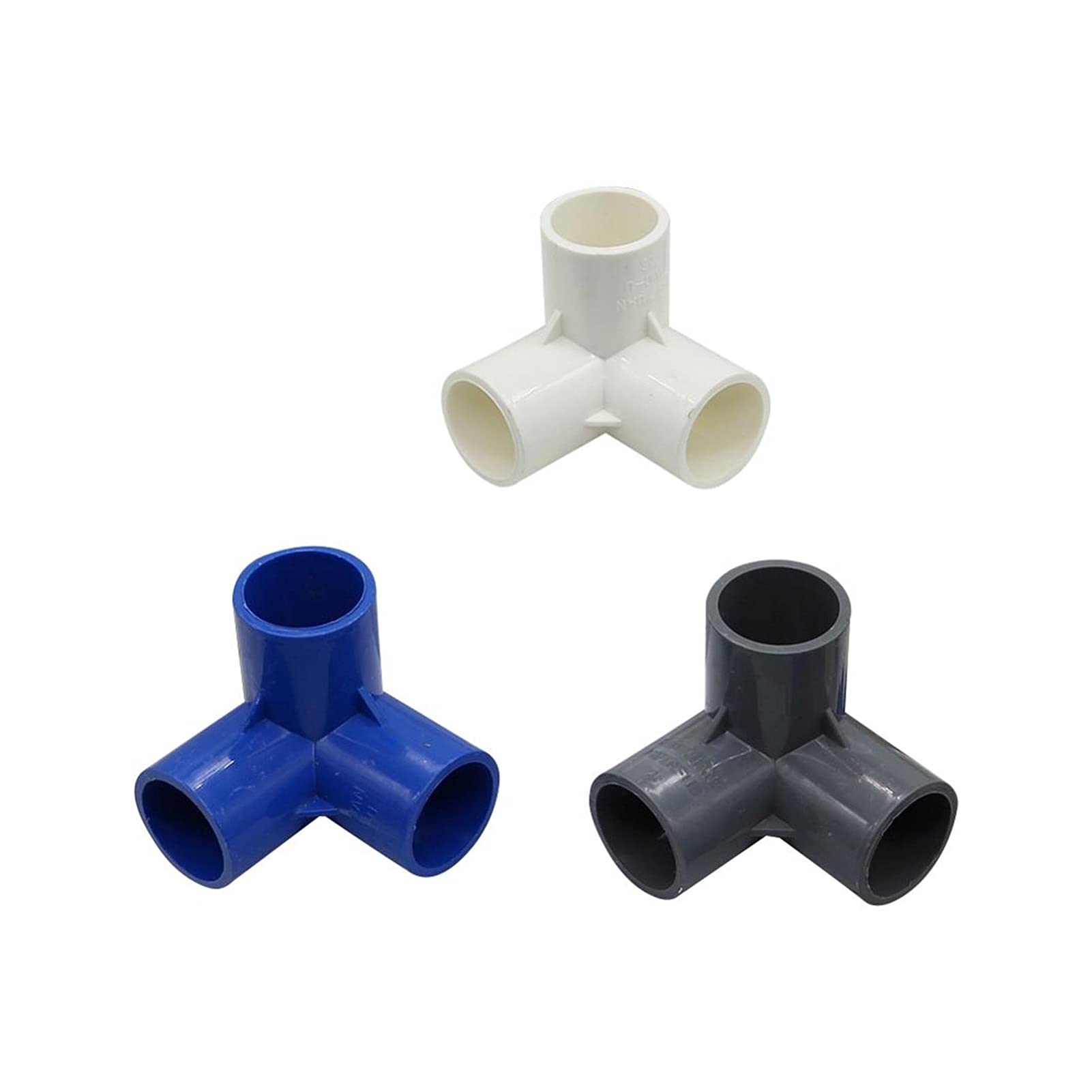 Manguera de Uso General Adaptador de Conector de Manguera Ae Junta de Tubería de Pvc Junta de Tubería de Riego de Jardín de Riego Tridimensional de Tres Vías de Pvc de 32 Mm Junta de Tubería Deua Trid