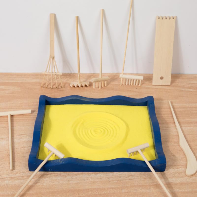 Conjunto Mini Rastrillos Zen de Madera 6 Piezas miniatura 3