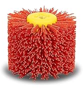 SALI Abrasive Nylon Drawing Wheel Drum Burnishing Polishing Brush Fits Restorer Tools, Abrasive W...