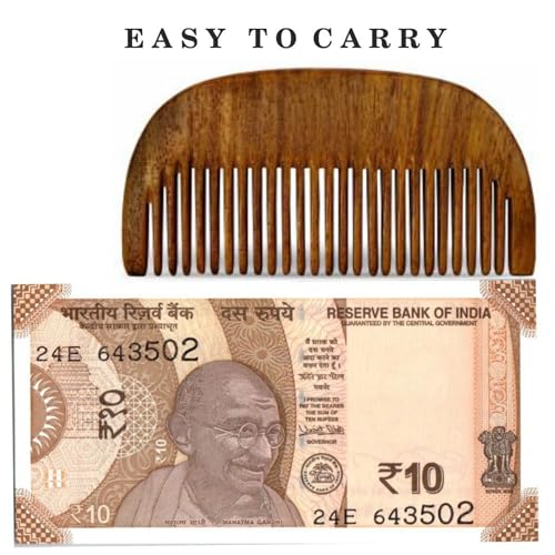 Image of Compact Wooden Comb | Style your beard hassle-free | Pocket-size Elegant Comb for hair & Beard styling | Light Weight For Healthy & Stylish Beard