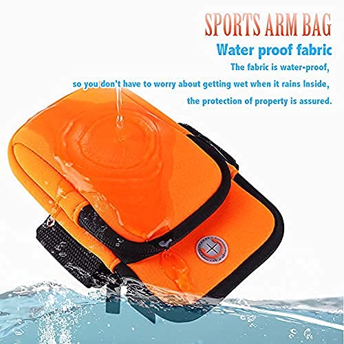 Image of Sunkizzrs Armband for Running - 6.8 Inch Waterproof Washable Mobile Holder Arm Band for Fitness Gym Outdoor Sports, Armband for iPhone /Vivo /Oppo /Samsung /Sony /Motorola /Xiaomi Redmi (Green)