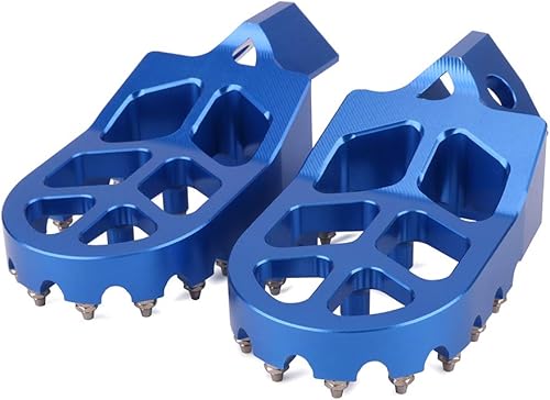 Miniatura 5 de AnXin estribos para motocicleta de motocross reposapiés para bicicletas de tierra reposapiés pedales CNC para TTR110 08-09 YZ125 YZ250 87-96 TTR125