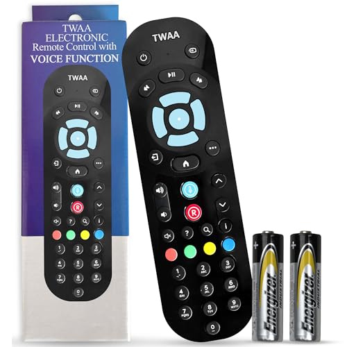 Mando a distancia universal original con búsqueda por voz, pilas incluidas, compatible con Sky Q 1 TB, 2 TB y Sky Q Mini Box, mando a distancia Bluetooth, color negro