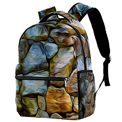 Sac à dos décontracté imprimé Yin Yang grand modèle multicolore pour femme