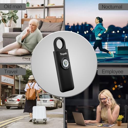 Der Original Persönlicher Alarm Für Frauen, Schlüsselanhänger Mit Alarm für Selbstverteidigung und Sicherheit, 130 dB Sirene, LED-Stroboskoplicht, Hilft Ältesten, Kinder