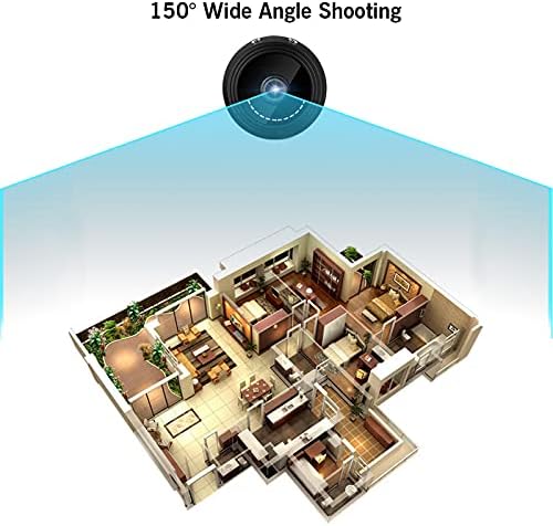 Funien 1080P High-Definition Mini Portable Camera Smart WiFi Wireless Camera Motion Detection with APP Magnetic Design Rotatable Base Bracket for Home Outdoor Exercising Kids