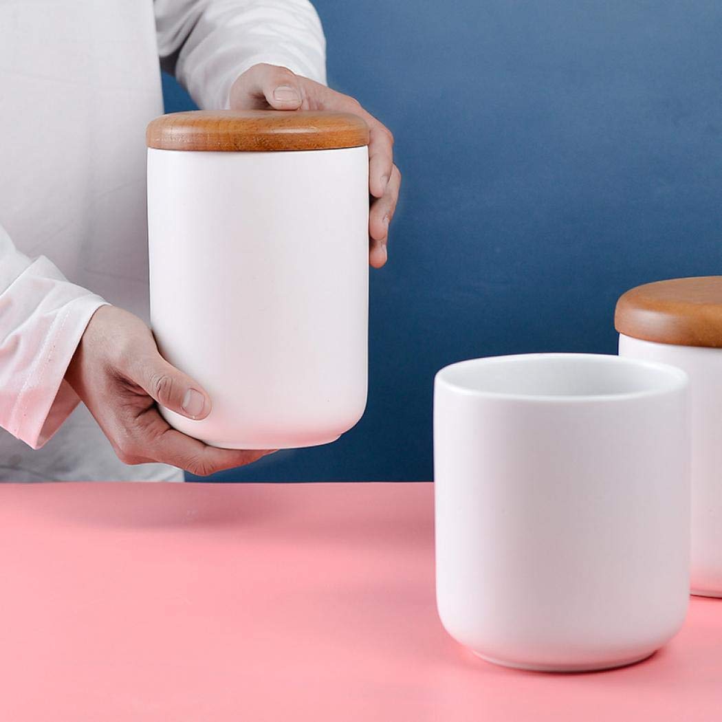 Amazon | 保存容器 陶器キャニスター セラミック 湿気を防ぐ 密閉蓋