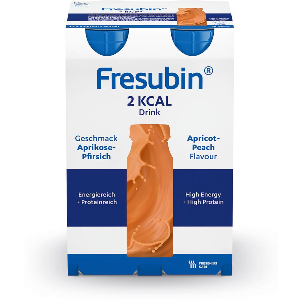 Fresenius Kabi Fresubin 2 kcal Drink Aprikose Pfirsich Trinkflasche, 24 x 200 ml, 1er Pack (1 x 5,5 kg)