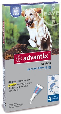 Bayer advantix spot on cani kg 25 e oltre