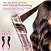 Dual Voltage Hot Air Styler Wrap - 5 in 1 Hair Dryer Brush with Fast Drying Blow Dryer, Styling, Straightening & Volumizing with Negative Ion Anti-frizz for 110V-120V/220V-240V Europe and Travel Case