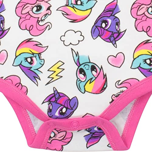 My Little Pony Rainbow Dash Baby Girls' 3-Pack Glitter Bodysuits, Multi 18 Months #TOP5
