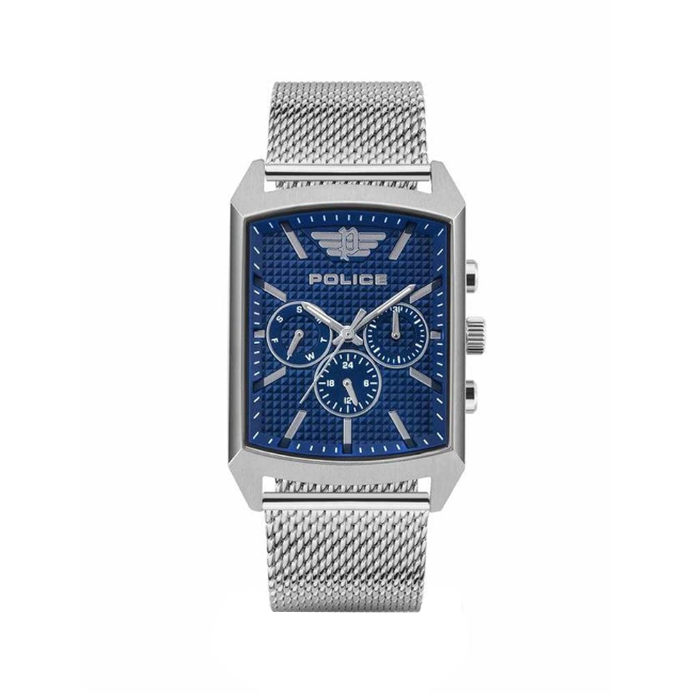 POLICE Mens Urban Rebel Blue Dial Stainless Steel Analog Watch (B09XXVGGNX) Amazon Price History, Amazon Price Tracker
