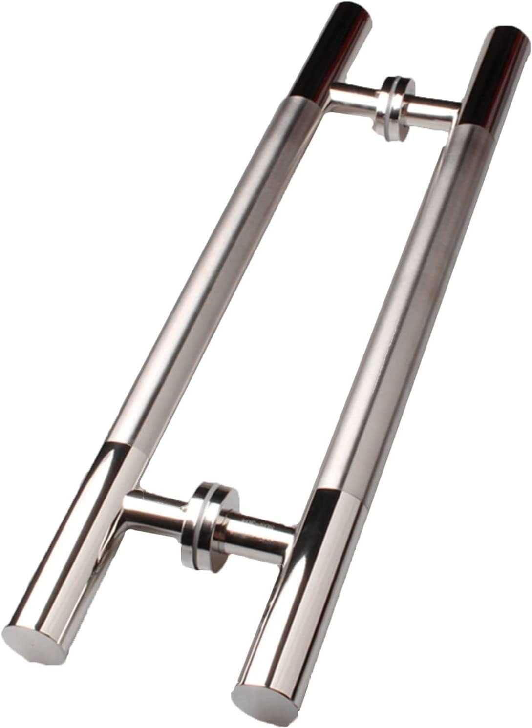 Poignée de porte de grange double face en acier inoxydable moderne H