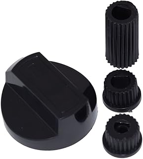 Ufixt Fits Hotpoint, Howdens, Hygena, Indesit, Lamona and LG Universal Cooker/Oven/Grill Control Knob And Adaptors Black