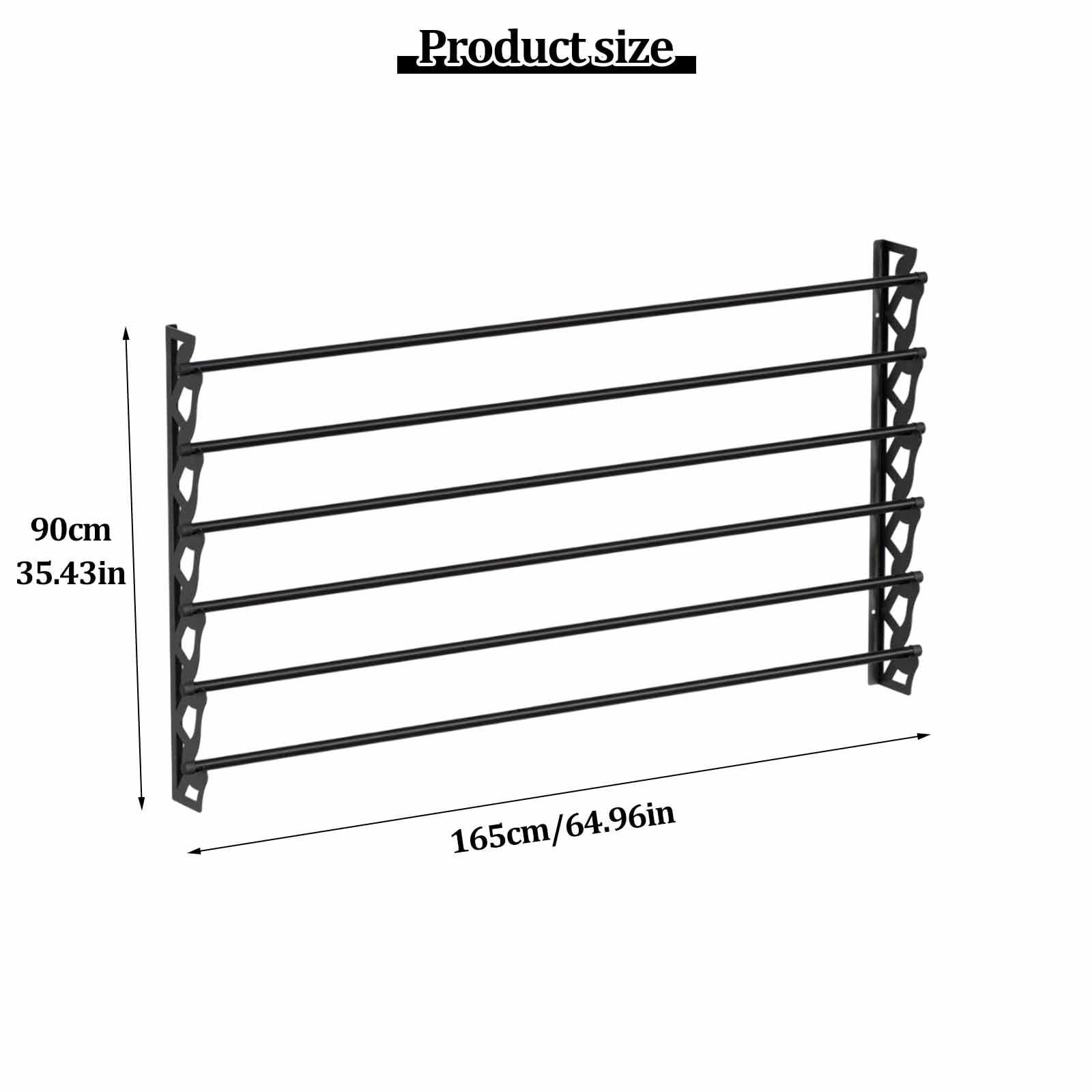 Soporte para Rollos Vinilo, Organizador Colgante para Vinilo Artesanal, Negro