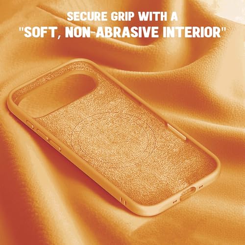 Image of Kratos Active Grip Silicone Case Cover Compatible with iPhone 17 Air - Enhanced Protection, Wireless Magnetic Charging Case with Raised Edge Camera & Screen Protection, Shock-Resistant Design Orange