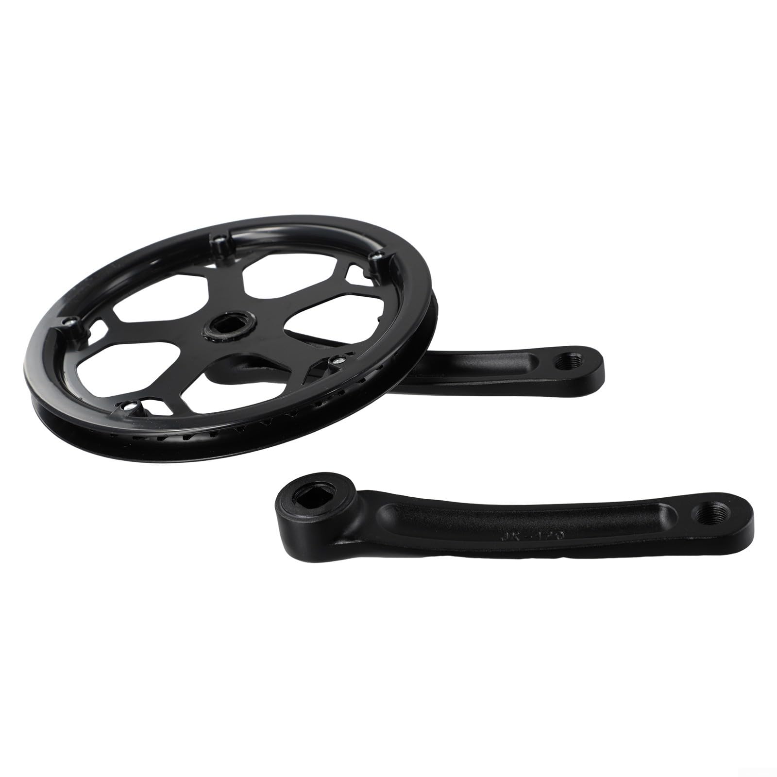 Vootnifig Bicycle Crankset 170mm Single Chainring 40T 48T 52T Square Hole Crankarm Set for Road MTB Fixie Bikes(48T)