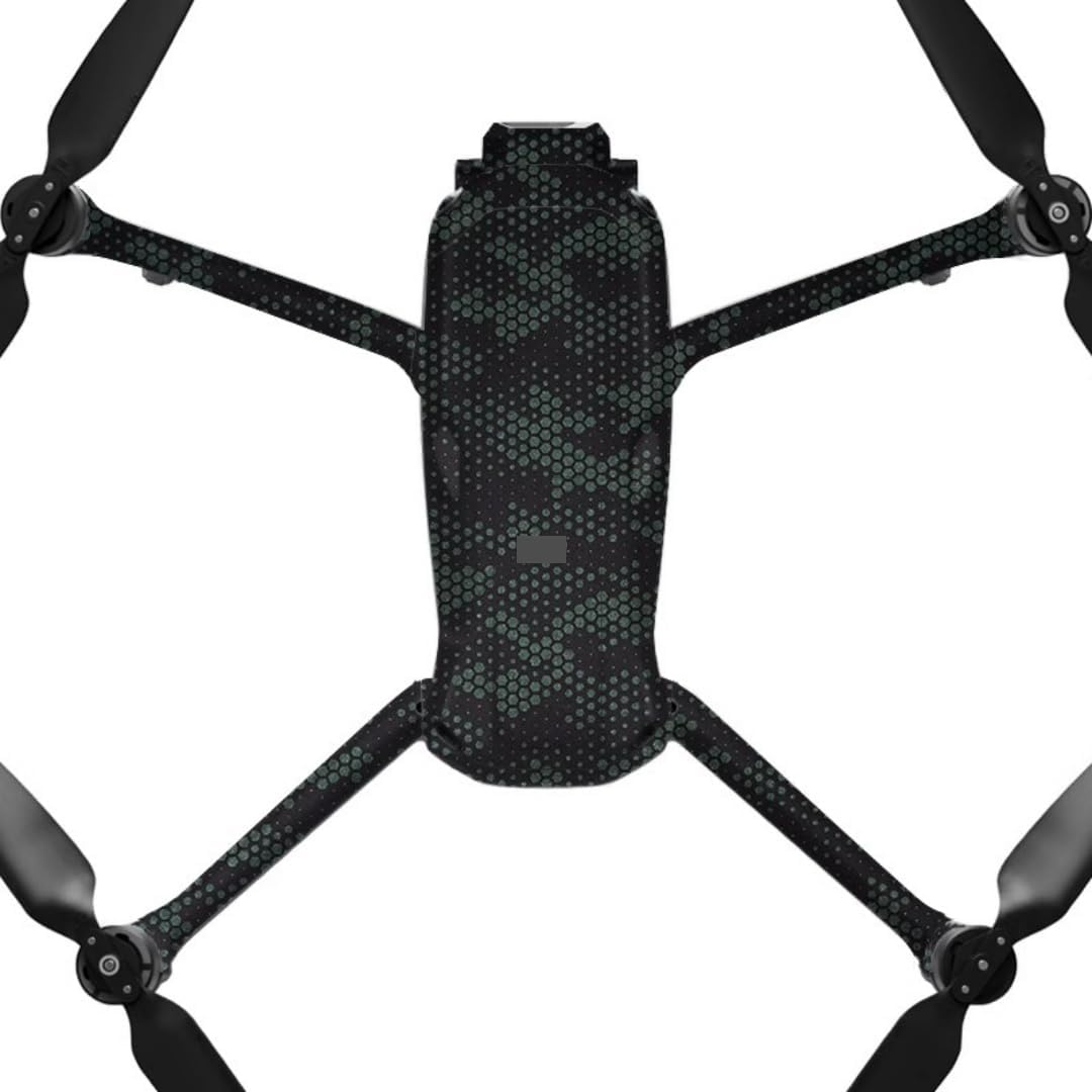 AIR3S Anti-Scratch Camera Vinyl Wrap Film Decal Skin for DJI Air 3S Body Accessories Protective Sticker Protector Coat (Mamba Green)