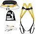 Produktbild VITO Fallschutz-Set Absturzsicherung Dachdecker Set, Gerüstbau-Set Set + Positionierungsgurt, 2m Auffanggurt Absturzsicherung Set, Max100kg, Made in EU 1-Punkt-Auffanggeschirr zur Absturzsicherung