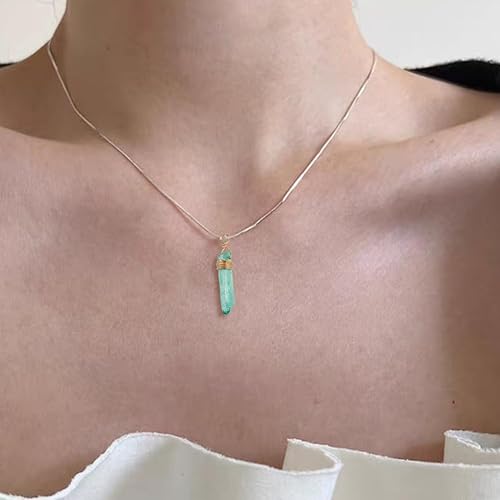 Miniatura 7 de SUPERFINDINGS 40 colgantes de cuarzo natural galvanizados de 2 estilos, con alambre de cobre, piedras preciosas de cristal envueltas en 2 colores,