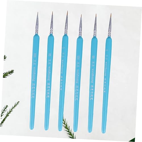 Miniatura 5 de EXCEART Pinceles en miniatura, 18 Uds. Pinceles de pintura para detalles, suministros de arte, pinceles de pintura fina, pinceles de arte para