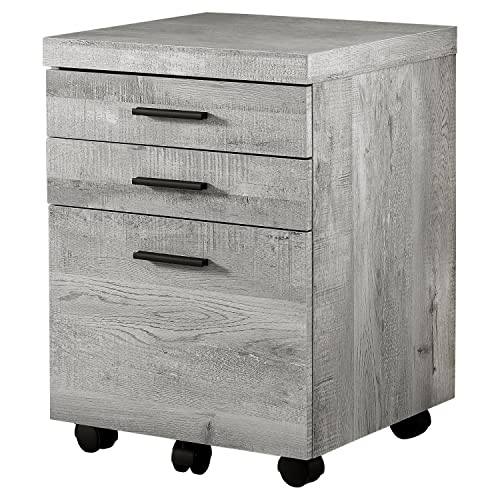 grey filing cabinet - Monarch Specialties 3 Drawer File Cabinet - Filing Cabinet (Grey)