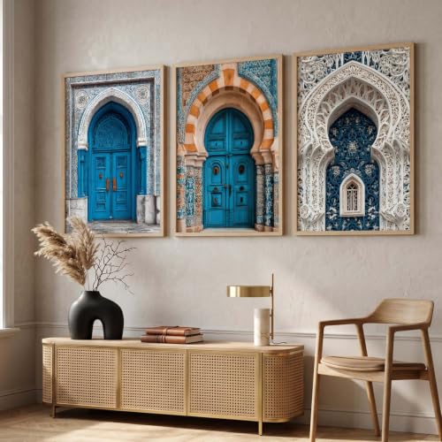 Image of kotart Classic Traditional Indian Wall Art Painting for Living Room | Paintings Frame For Home Decoration | Framed Wall Painting for Home Room Bedroom Office Decor Set of 3