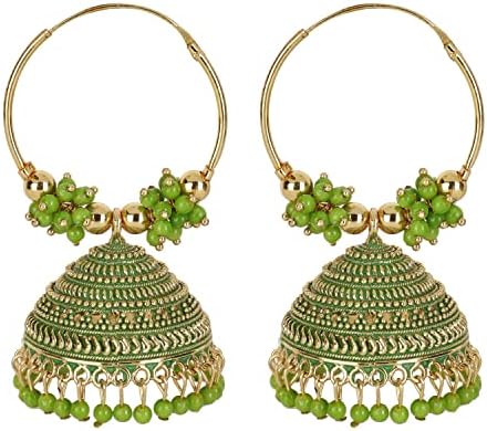 Shining Diva Fashion Latest Stylish Traditional Hoop Jhumki Earrings for Women & Girls