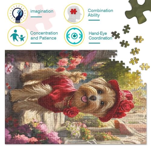 Puzzle imposible de Yorkshire Terrier para entrenar la concentración con 1000 piezas 4