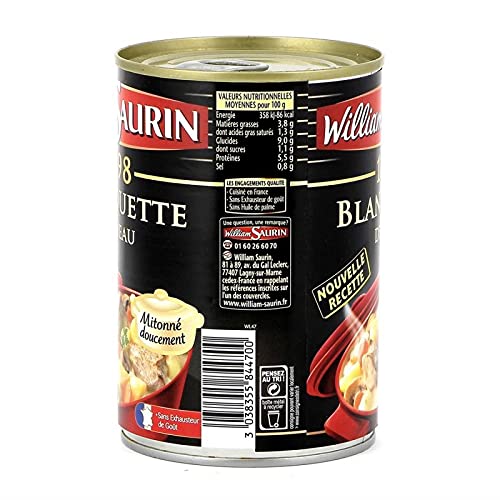 WILLIAM SAURIN - Blanquette De Veau 400G - Lot De 3
