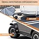 OULEME Unterlegkeile [2er Set] mit Montagematerial | Radvorleger für Pkw Anhänger, Wohnmobil, Wohnwagen | Bis 1600 kg | Schwarz