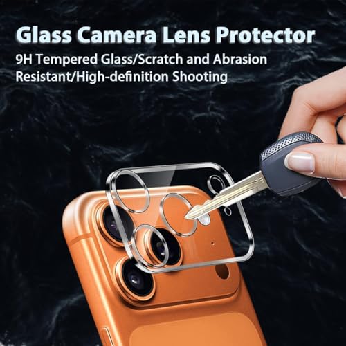 Image of Tempered Glass Screen Protector Compatible for iphone 17 pro Max | Front And Back Screen Guard With camera lens protector (17 pro Max, Combo)