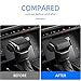 GIPFIRE for Toyota Tundra/Sequoia 2022-2024 Automotive Shift knob Cover Interior Accessories Trim Cover Sequoia 2023 Tacoma 2024 Center Shift Head Protection Cover (ABS, Carbon Fiber Pattern)