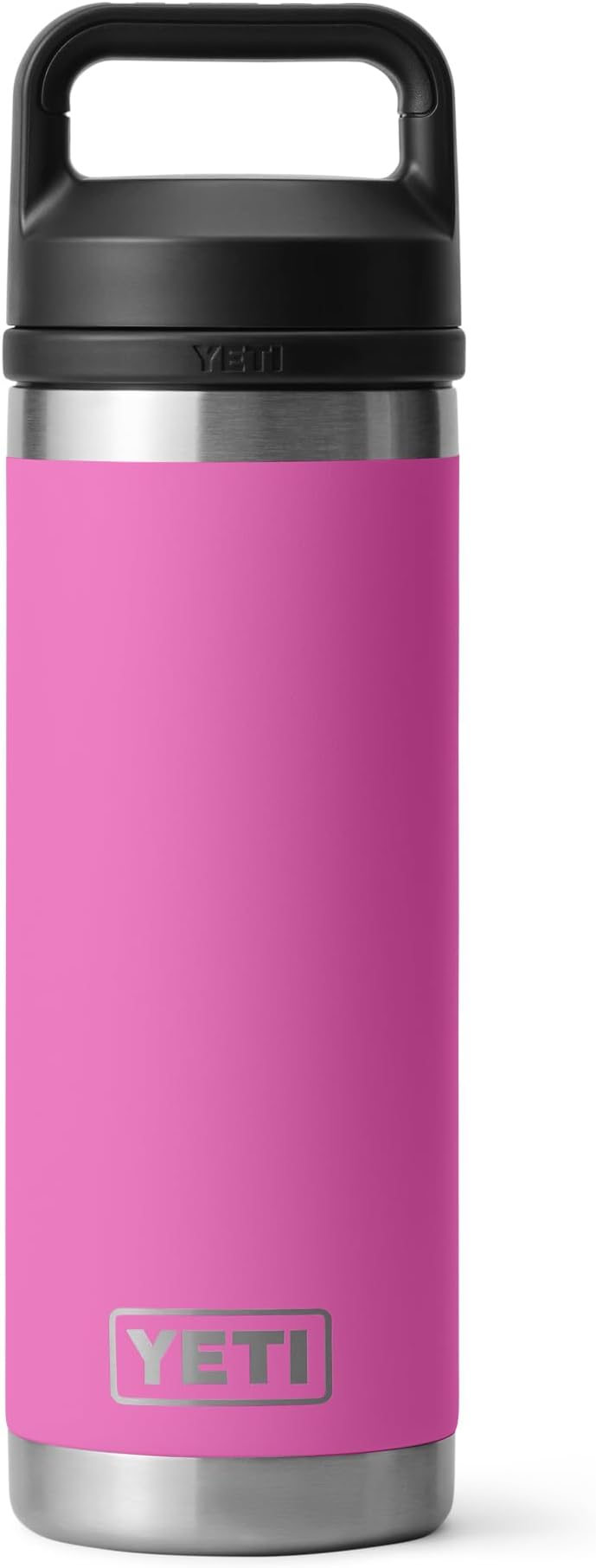 Rambler 18 oz Bottle, Leakproof, Vacuum Insulated, Stainless Steel with Chug Cap, Wildflower Fuchsia