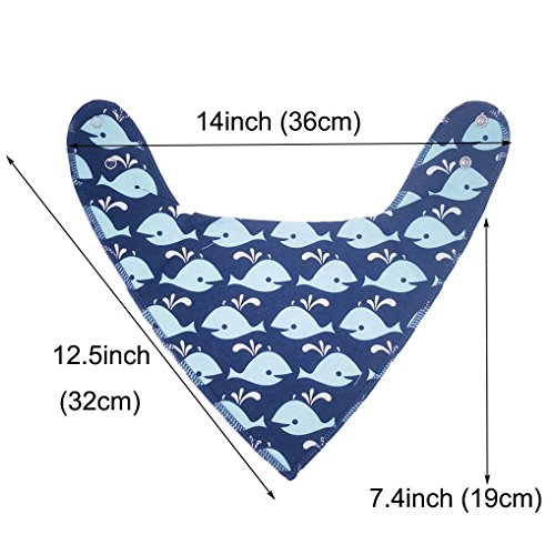 Bavaglino neonato Bandana, 5-Pack capacità di