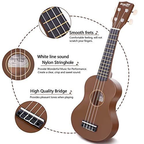 Strong Wind Ukulélé soprano en tilleul de 53,3 cm pour débutants, quatre cordes, ukulélé hawaïen pour adultes et… - Les Beatles, Paul McCartney, John Lennon, RIngo Starr, George Harrison Strong Wind Ukulélé soprano en tilleul de 53,3 cm pour débutants, quatre cordes, ukulélé hawaïen pour adultes et… – Image 5