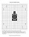 PlusTactical M16A2 25 Meter Zeroing Target On EZ Peel Notepad (White, 50)