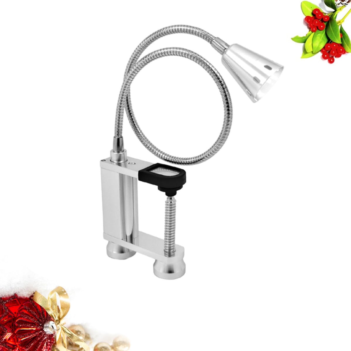 Lampada Argento in Lega di Alluminio LED Barbecue Flessibile | Base Magnetica, Leggera e Resistente al Calore, per Uso Esterno, Illuminazione Pratica