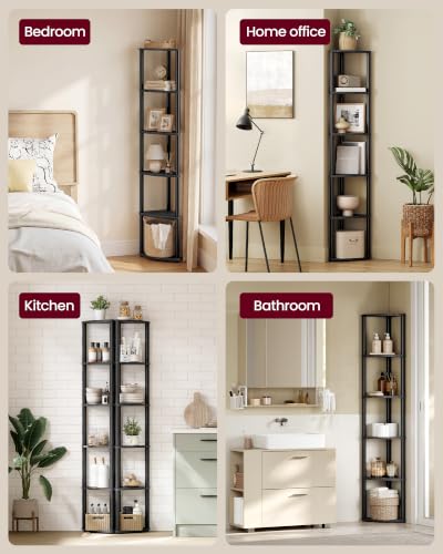 Image of VASAGLE Superfast Toolless Assembly 6-Tier Corner Shelf