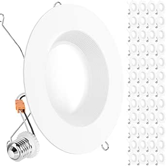 Sunco 48 Pack 6 Inch LED Recessed Light, Retrofit Downlight Can Lights ...