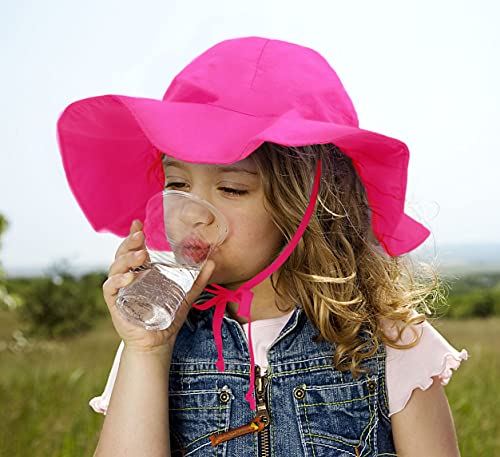 Simplikids Upf 50+ Uv Ray Sun Protection Wide Brim Baby Sun Hat,Rose Pink,0-12 Months #TOP4