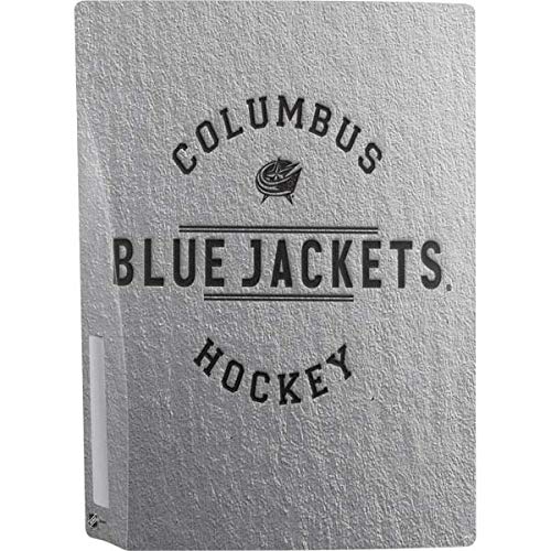 Skinit Decal Gaming Skin Compatible with PS5 Console - Officially Licensed NHL Columbus Blue Jackets Black Text Design