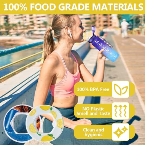 UIEXAY 2 Pcs Water Bottle Flavour Pods,Fruchtgeschmack Pods,Wasserflaschen Flavour Pods,Trinkflasche Pods,Water Bottle Flavour Pods Fürwasserbecher,Fitnessstudio,Outdoor