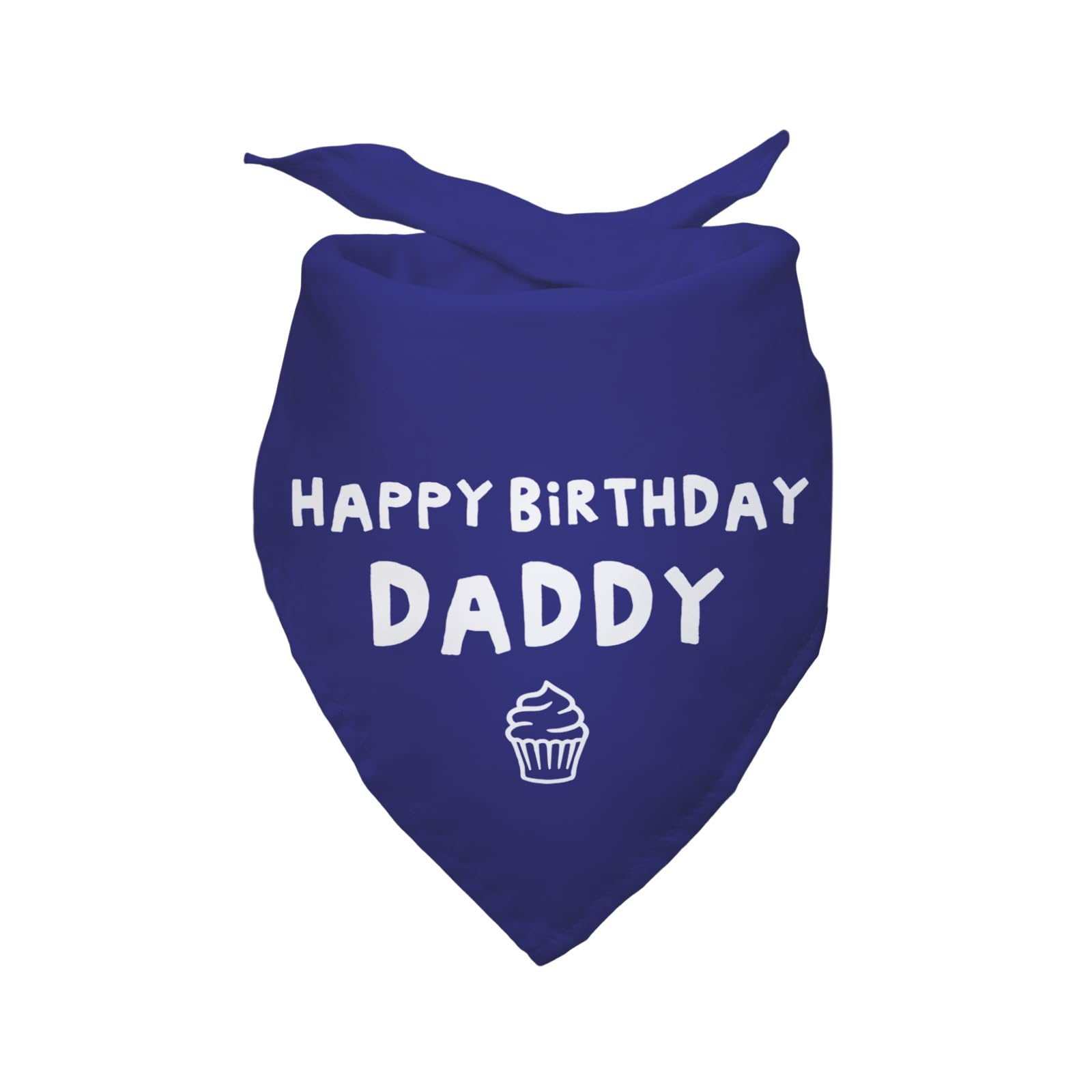 Happy Birthday Daddy Navy Blue Dog Bandana Triangle Dog Scarf Decorations Accessories for Dogs Pets Cat Pet Scarves for Dog Lovers Owner Gift Pet Lover Gifts