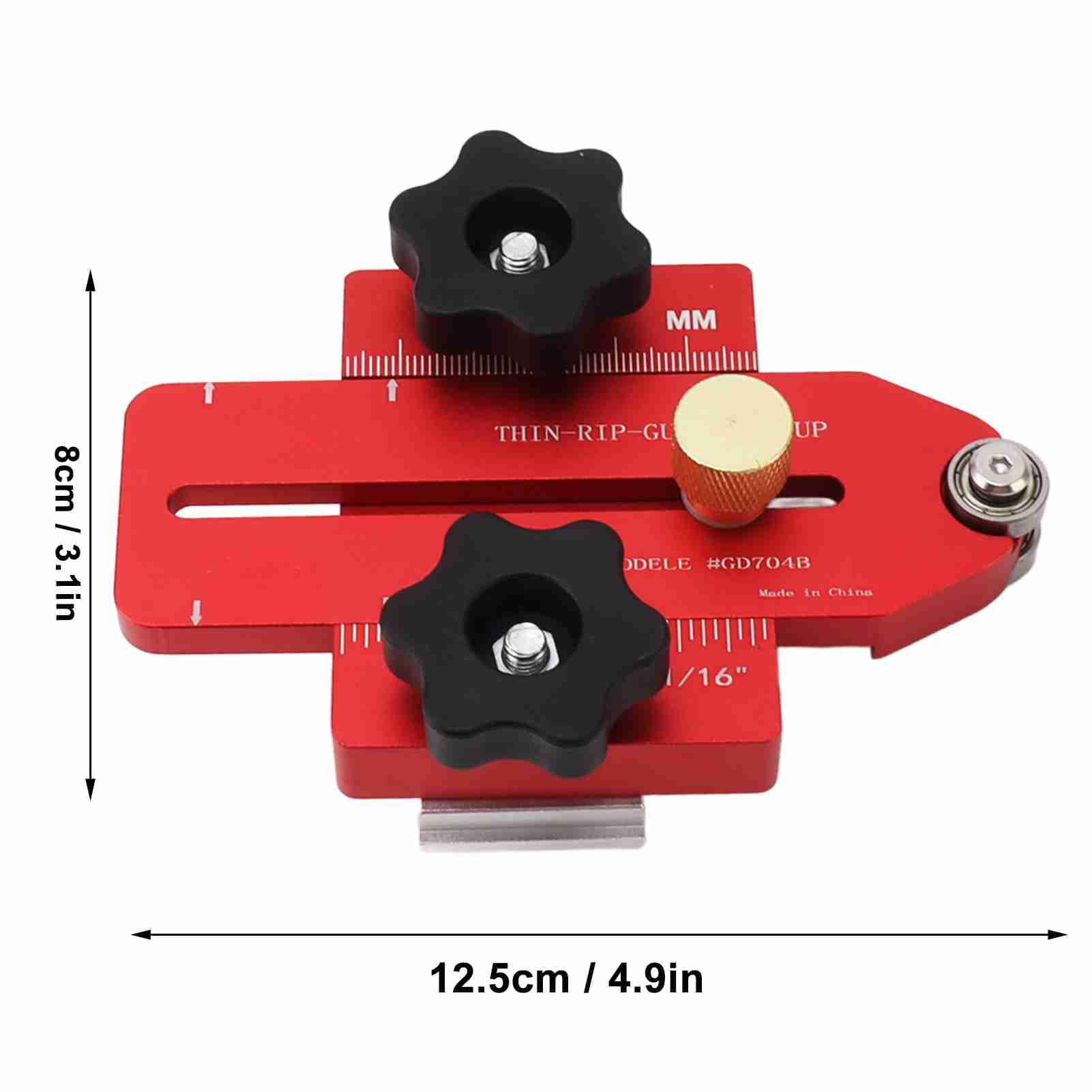 Thin Rip Table Saw Jig Guide Aluminum Alloy Woodworking Table Saw Fast Cutting Limit Fence - Image 4