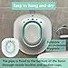 Sitz Bath for Toilet Seat, Foldable Sitz Bath for Hemorrhoids and Anal Fistula, Sitz Bath Postpartum, Hemorrhoid Treatment, Sitz Bath Tub (Green)