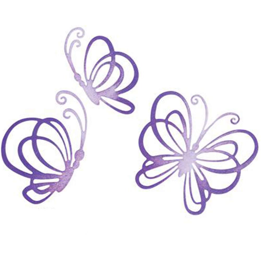 P12chengMetal Cutting Dies,Butterfly Die Cuts Stencil for DIY Scrapbooking Emboss Paper Emboss Handicrafts Decor Silver