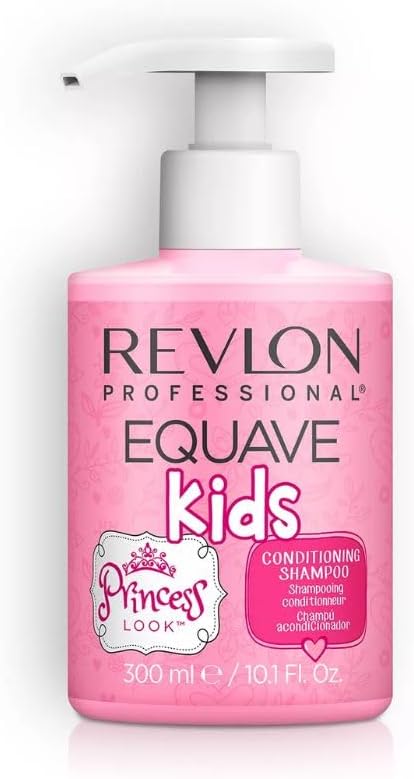 Revlon Professional Equave Kids – hydraterende detangling shampoo voor kinderen – detangling verzorging – hypoallergene conditionerende shampoo – hydraterende haarverzorging – Princess Look – 300 ml