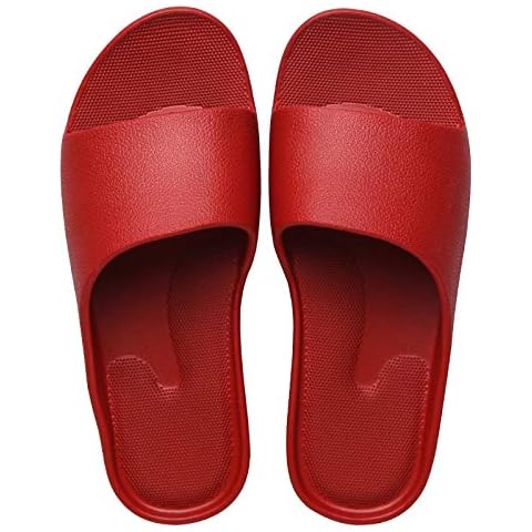 JoWebb Womens Mens Slip On Slippers, Flat Pool Sliders Shower Shoes Soft Beach Flip Flops, Bathroom Slippers House Sandals Indoor/Outdoor Cover